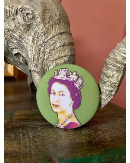 Badge Queen Elizabeth 3 - kaki