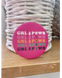 Badge Girl Power pink