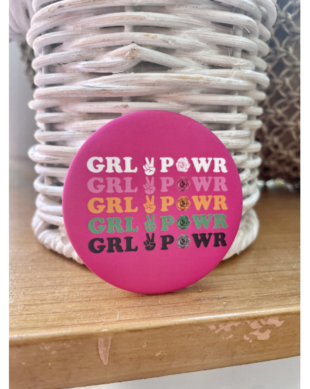 Badge Girl Power pink