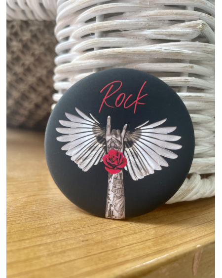 Badge Angel Rock rouge