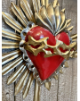 Coeur metal Espinado de Jesus rouge