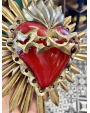Coeur metal Espinado de Jesus rouge