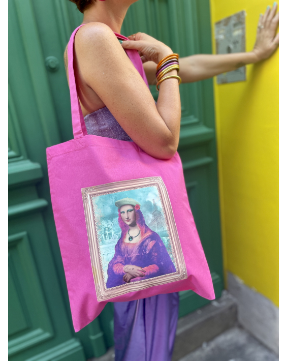 Tote bag Madonna Lisa - rose