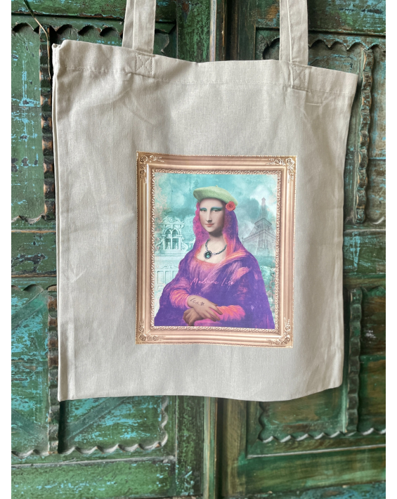 Tote bag Madonna Lisa - beige foncé