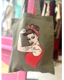 Tote bag Girl Power - kaki