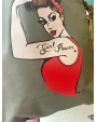 Tote bag Girl Power - kaki