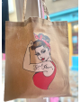 Tote bag Girl Power - kaki