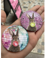 Badge Disco Bunny multicolore