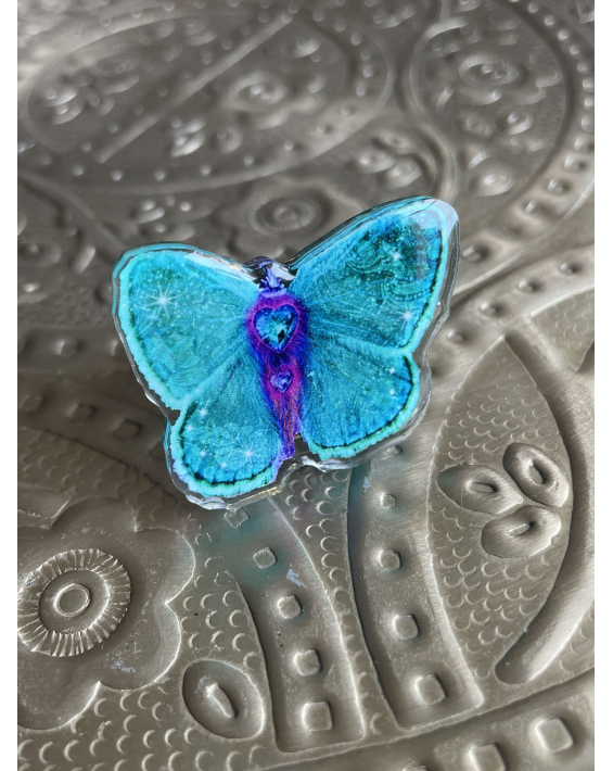 Bague Papillon bleu