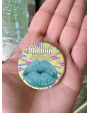 Badge Maman Bisous bleu - 45mm