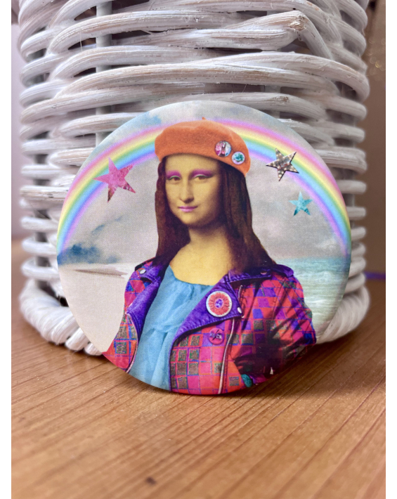 Badge Mona Lisa Boho Rock