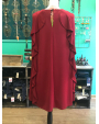 Robe cape burgundy