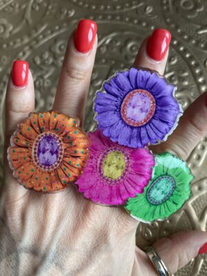 Bague Gerbera (coloris +)