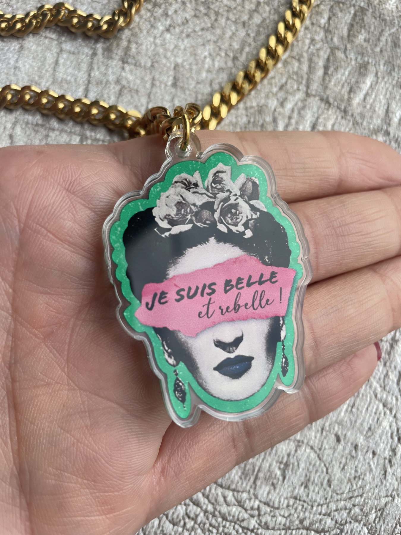 Collier Je suis Belle et Rebelle – Image 3