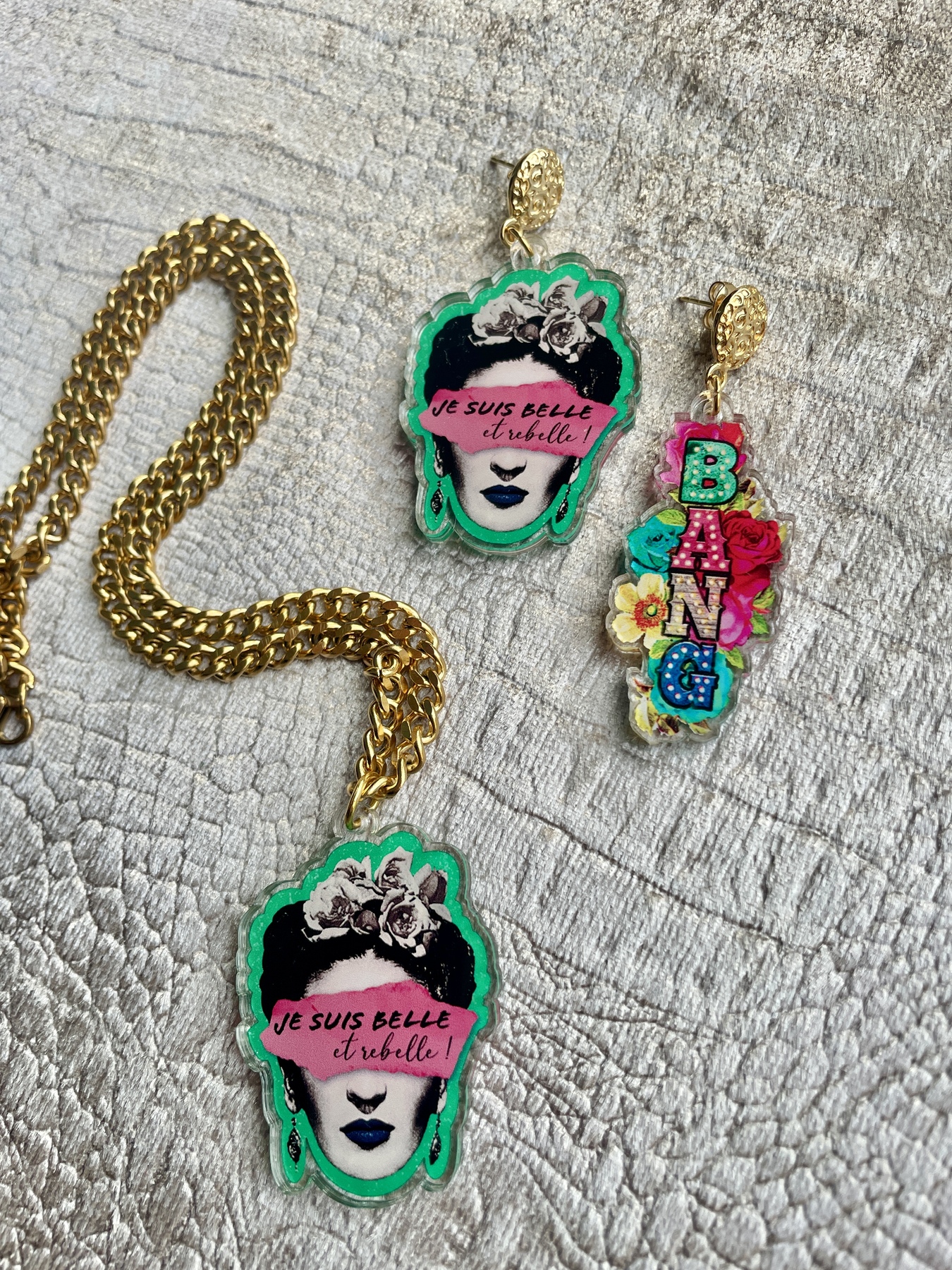 Collier Je suis Belle et Rebelle – Image 5